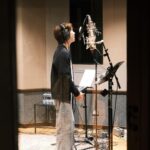 Natouch Siripongthon Instagram - a behind-the-scenes glimpse of me recording the original soundtrack for Make a Wish. Stay tuned to listen to the whole song!! 👼🏻🤍 Thank you P’ @judo_tantachj for brilliantly capturing these moments Studio28 Recording