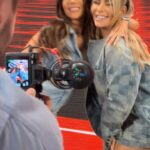 Nattie Katherine Neidhart-Wilson Instagram - We got the denim memo @jackieredmond!👖🇨🇦 #canadiantuxedo Thank you for always snapping such fun shots @viewsfromsant! Appreciate you!!! 📸