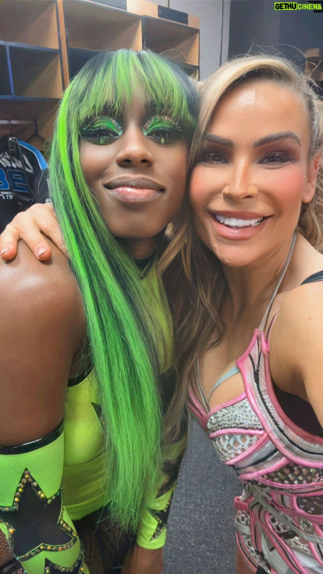 Nattie Katherine Neidhart-Wilson Instagram - Behind the scenes shenanigans from ROYAL RUMBLE! 💚