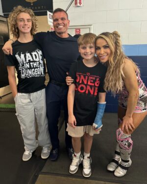 Nattie Neidhart-Wilson Instagram - BTS! 🩶 #Rumble