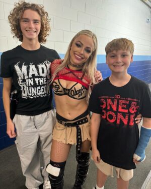 Nattie Neidhart-Wilson Instagram - BTS! 🩶 #Rumble