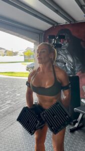 Nattie Katherine Neidhart-Wilson Instagram - DIALED IN. (After eating everything in sight yesterday😝 but it felt great because life is all about balance…🍪!) ⛽️’d by @workhorsesupplements ➡️ Check out our BLACK FRIDAY SALE, everything is 50% off for a very limited time! 💥