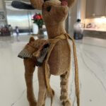 Nattie Katherine Neidhart-Wilson Instagram - One of my favorite holiday gifts I’ve been given is a hand-sewn reindeer, we named Rudy, made by my mom. She created him entirely with her imagination. She drew up a pattern and sewed him by hand. I love how she put makeup on his face. The antlers are made out of an old cashmere sweater that my grandfather Stu used to wear around the Hart House. My mom repurposed the sweater and put it into her art. It just makes it that much more meaningful. ❤️🎄 @ellie_neidhart