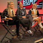 Nattie Katherine Neidhart-Wilson Instagram - Can’t wait for you to see our interview today on @wwethebump. We had a powerful conversation about so many topics but esp women’s wrestling. And what inspires us to continue to want more. Very proud of these women I’m standing with and all the women wrestlers out there across the globe who keep fighting for more! 🩵 Tune in today at 1PM est @peacock @wwe @qosbaszler @yaonlylivvonce @jackieredmond