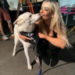 Nattie Katherine Neidhart-Wilson Instagram - Pharaoh is a perfect gentleman 💕🫶🏻🐶 (I will NOT tell @2pawz how adorable he is…) 📸 @americannightmarecody