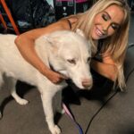 Nattie Katherine Neidhart-Wilson Instagram - Pharaoh is a perfect gentleman 💕🫶🏻🐶 (I will NOT tell @2pawz how adorable he is…) 📸 @americannightmarecody