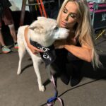Nattie Katherine Neidhart-Wilson Instagram - Pharaoh is a perfect gentleman 💕🫶🏻🐶 (I will NOT tell @2pawz how adorable he is…) 📸 @americannightmarecody