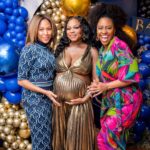 Naturi Naughton Instagram - Had 2 have 2 baby showers for #LittleTwo 😛🥳We appreciate all the love from our #Atlanta Fam! Thanks @ellybevents for planning the most beautiful baby shower 4 us!💙 💛 🎈: @thewhatspoppinballoondecor Thx2 my glam: 💄@camaraaunique 💇🏾‍♀️: @joshandhair Styled by: @iamhdiddy 👗: @macduggal Jewelry @trufacebygrace 📸1-7: @inijephotography 📸 8-10: @fosterlew #TheCountdown ⏰ Can’t wait to meet my baby boy! 💙🥳 I can’t wait to do this with you Husband! #TwoLewis #BabyLewis Coming soon! 🤰🏾 Atlanta, Georgia