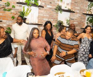 Naturi Naughton Instagram - OK, I Finally recovered from my NY #BabyShower🤰🏾🤎 Soo much love & Soo much fun!Thank you @taviamd for planning & bringing it all together!🙏🏾To my assistant @ms_shelly 4 always executing! 🔥
Thx @essence for the beautiful article (LINK IN BIO)🙏🏾 @adriennebailon Talk about #FullCircle moment🤯So wonderful having you there! #EverAndZuri #NewGroupAlert 🤣❤️ To all my fam& friends who came&celebrated me & my hubby #TwoLewis, we appreciate and love you all! #BabyLewis #LilTwo
Beautiful 📸: @fosterlew 
Styled by @iamhdiddy 
💇🏾‍♀️ @hairenomicsonhair 
💄 @makeupbynani
👗@aquamaia_ny 
💎@trufacebygrace 
👠 @sam_edelman
