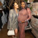 Naturi Naughton Instagram - OK, I Finally recovered from my NY #BabyShower🤰🏾🤎 Soo much love & Soo much fun!Thank you @taviamd for planning & bringing it all together!🙏🏾To my assistant @ms_shelly 4 always executing! 🔥 Thx @essence for the beautiful article (LINK IN BIO)🙏🏾 @adriennebailon Talk about #FullCircle moment🤯So wonderful having you there! #EverAndZuri #NewGroupAlert 🤣❤️ To all my fam& friends who came&celebrated me & my hubby #TwoLewis, we appreciate and love you all! #BabyLewis #LilTwo Beautiful 📸: @fosterlew Styled by @iamhdiddy 💇🏾‍♀️ @hairenomicsonhair 💄 @makeupbynani 👗@aquamaia_ny 💎@trufacebygrace 👠 @sam_edelman The Pink Moon