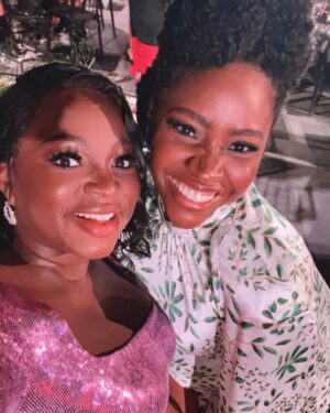Naturi Naughton Instagram - Me & my plus 1 💜😜Thank you @essence #BWIH Today was Soo much fun! Swipe ➡️ to see how much of a family reunion it was! #blackexcellence 
Thx glam squad: 
@camaraaunique 💄
@joshandhair 💇🏾‍♀️
@iamhdiddy style
@jaellofficial designer (custom dress)
@jsew1119 alterations