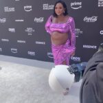 Naturi Naughton Instagram - Me & my plus 1 💜😜Thank you @essence #BWIH Today was Soo much fun! Swipe ➡️ to see how much of a family reunion it was! #blackexcellence Thx glam squad: @camaraaunique 💄 @joshandhair 💇🏾‍♀️ @iamhdiddy style @jaellofficial designer (custom dress) @jsew1119 alterations Los Angeles, California