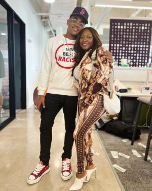 Naturi Naughton Instagram - You may be taller than me now, but Mama is still in charge!😂 Happy Birthday to my TV son @michaelraineyjr 🥰🎉 Watching you grow over the last 10 years has been incredible! So proud of you! #TashaAndTariq 4ever! 💪🏾#AMothersLove 🔥 #FindTasha 👀 #Ghost #StayWoke #PowerNeverEnds