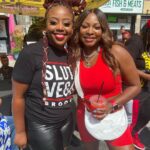Naturi Naughton Instagram - I’m sooo proud of you sis @pinky907 🔥🔥 @sluttyveganatl IS IN BROOKLYN NOW!!!Pinky you are a real life #WomanKing 💪🏾💪🏾 you create a vibe & you move the culture forward! Luv you friend! ❤️ AND thx 4 bringing out the double Dutch @elitebklynjumpers! SWIPE to The last slide… I still got it! 😜 🦘🪢#SluttyVeganBK #fultonSt #fortheculture Brooklyn, New York