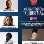Naturi Naughton Instagram - Are y’all ready!? Watch Kirk Franklin’s #TheNightBeforeChristmas very soon at 8PM eSt/7c @lifetimetv 🔥🔥🔥 Before the movie begins, join us on IG live for a fun chat at 7:30! #itsawonderfullifetime 🎄