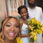 Naturi Naughton Instagram - Remembering this day!! It was so lit! Happy Anniversary to my bestie @melajella & her amazing husband @kingmarcusaaron 🔥🔥 9/18/2020 ❤️❤️ So Proud of y’all! #BlackLove #2Years