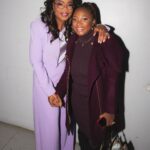 Naturi Naughton Instagram - Backstage after the screening @thecolorpurple & All I could say was O…m…g! Meeting @oprah for the first time was pretty amazing(can’t you tell by my cheesin in the pics! 😂) And seeing my talented friends @daniebb3 & @tasiasword shine so bright was extra special! GO SEE @thecolorpurple 🔥This cast is incredible and beautifully directed by @blitzambassador 🙌🏾 Congrats y’all! 💜 thanks @fosterlew 4 capturing the moments 📸 New York, New York