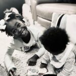 Naturi Naughton Instagram - Brother & Sister 💕 The most beautiful thing I’ve seen today! Happy Monday y’all! #family #BigGirlZuri & #BabyTru #motherhood Brooklyn, New York