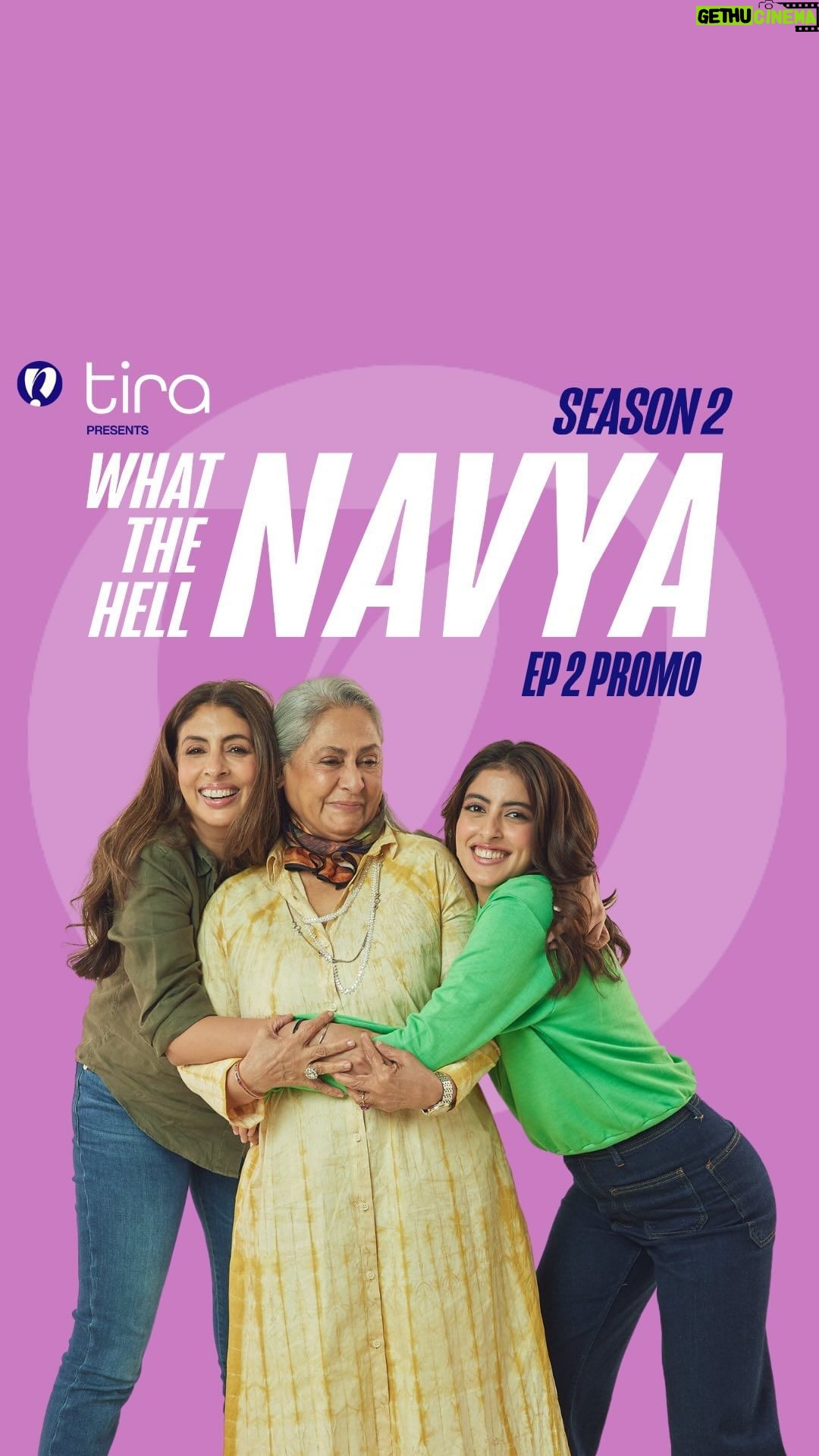 Navya Naveli Nanda Instagram - Love is in the air, and so is the chaos in Episode 2 of What The Hell Navya Season 2! Join Navya with her Nani and Mom as they spill the tea on love – the good, the bad, and the downright hilarious. Episode 2 drops tomorrow at 7 PM IST on @navyananda’s YouTube Channel. Link in bio. #WhatTheHellNavya #WTHNS2 #WTHN #TiraBeauty #ForEveryYou #JayaBachchan @shwetabachchan @navyananda @tirabeauty