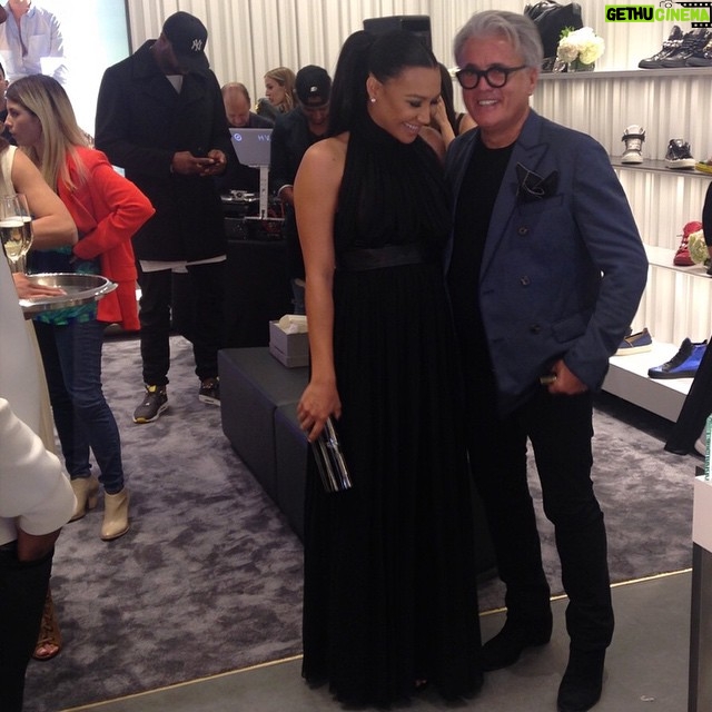 Naya Rivera Instagram - Last night with Mr. Zanotti at the opening of his newest store in Beverly Hills. He's the sweetest man in the world!