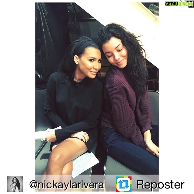 Naya Rivera Instagram - Repost from @nickaylarivera "Stopped by @abctheview to see @nayarivera!! 👯💕 #SistersAndTheCity #NayaOnTheView"