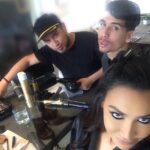 Naya Rivera Instagram – Glammin’ and jammin’ today with @makeupbyariel and @bpalestino!