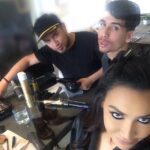 Naya Rivera Instagram - Glammin' and jammin' today with @makeupbyariel and @bpalestino!