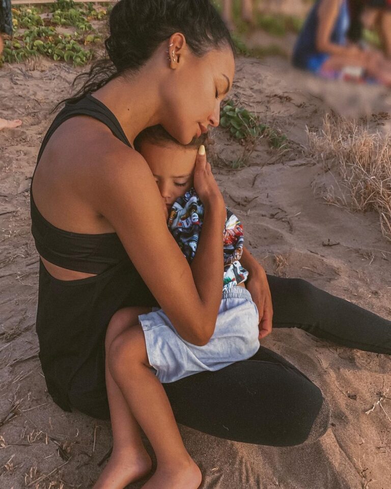 Naya Rivera Instagram - I'll love you forever, I'll like you for always, as long as I'm living, my baby you'll be. Happy birthday Josey! Love Mommy ❤️