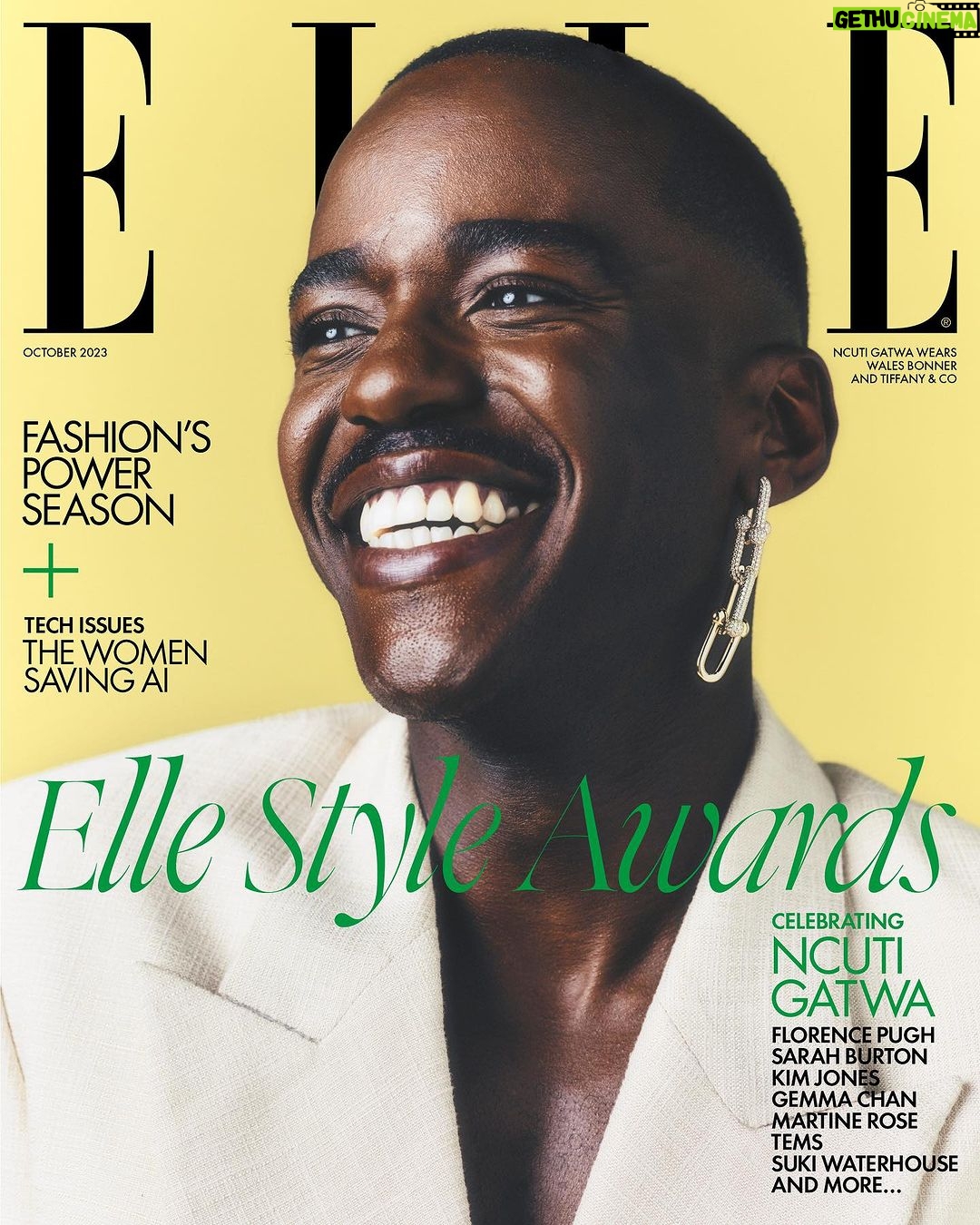 Ncuti Gatwa - 61.1K Likes - Actor #NcutiGatwa is making history and blazing a path in the industry on his own terms.
@ncutigatwa wins ‘The Modern Pioneer’ award and stars on one of five covers to celebrate the return of the ELLE Style Awards.
Ncuti Gatwa wears @tiffanyandco and @walesbonner
Words by @shannonmahanty
EIC @kenyahunt
Photographer @petrosstudio
Stylist @jennedykennedy
Hair #chrisokonta
Makeup @bellaarghiros
Creative Director @tom_houseofusher
Fashion Director @avrilmair
Associate Editor @lenadecasparis
Bookings Editor @ln__producer
Talent Editor @olivia__blair
Styling Assistant @powelle__
This cover shoot and interview took place prior to the SAG-AFTRA actors' strike.