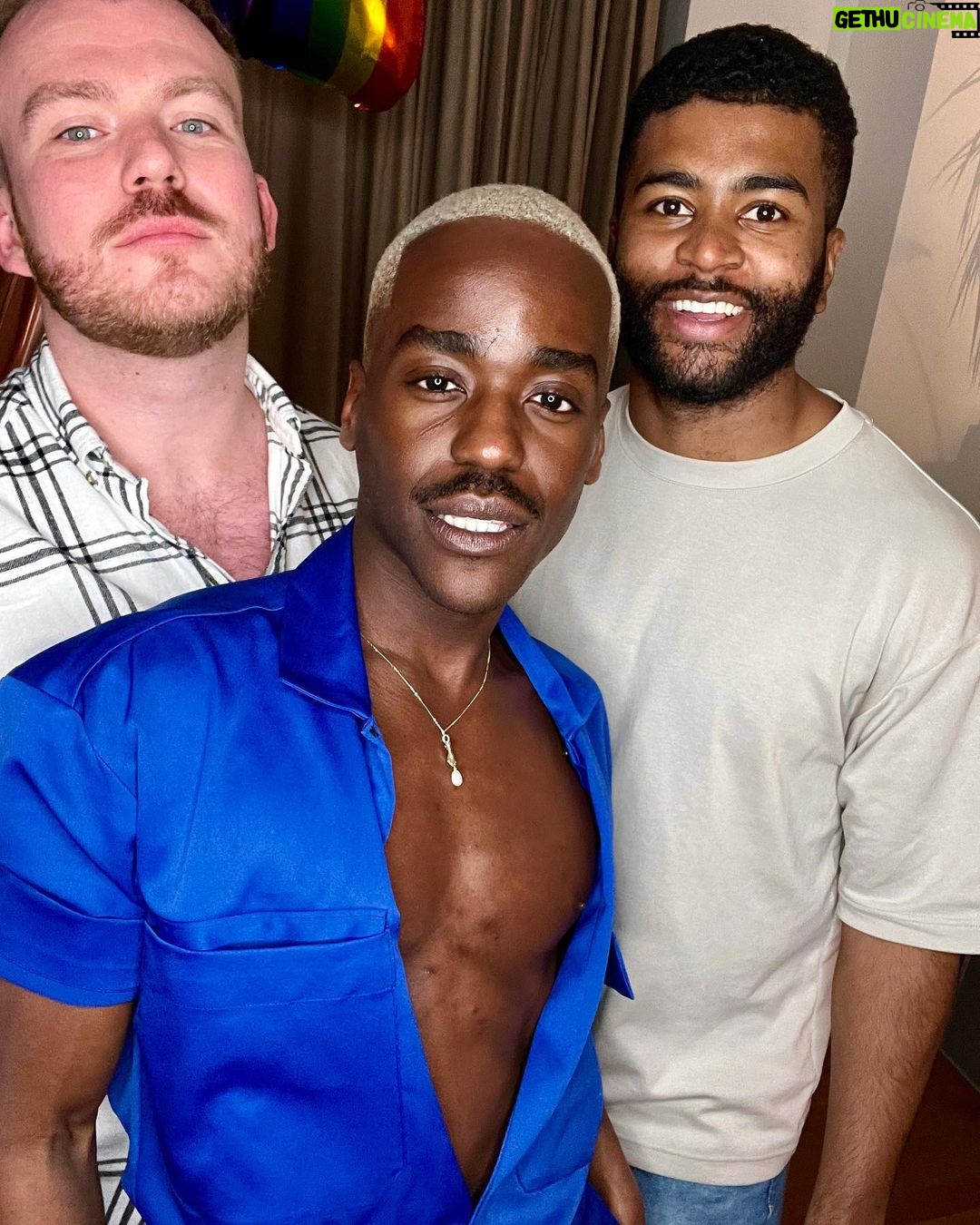 Ncuti Gatwa Instagram - saw my gang for the first time in far too long. Got drunk. Got silly. Got the nips oot. London, United Kingdom
