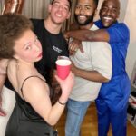 Ncuti Gatwa Instagram - saw my gang for the first time in far too long. Got drunk. Got silly. Got the nips oot. London, United Kingdom