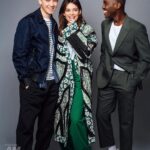 Ncuti Gatwa Instagram - these two explode my heart constantly💚 thank you @am2dm for having us. And thank you everyone for all the love for season2 🙏🏿❤️ • Suit: @josephfashion Shoes: @amiparis Styling: @felicitykay Grooming by the incredible: @cheryltbergamyhair 📸: @taylormillerphoto NYC