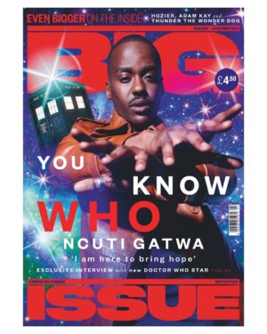 Ncuti Gatwa Instagram - Next week’s Big Issue cover star is Ncuti Gatwa, the new face of beloved British sci-fi show, Doctor Who. 📺

In an exclusive interview with The Big Issue, @ncutigatwa talks all things Tardis, from growing up watching David Tennant in the role, to hoping his first episode brings a sense of joy to people this Christmas. ❤️❤️

Pick up a copy of The Big Issue from your local vendor from Monday 4 December onwards; it’s bigger on the inside…