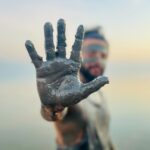 Neeraj Madhav Instagram - #MudBath Apparently Dead Sea mud acts as a detoxifier, cleansing the skin, and removing impurities from the pores. So didn’t think twice, just went for the mud bath 🛀 📸 @sarayu_mohan Dead Sea, Israel