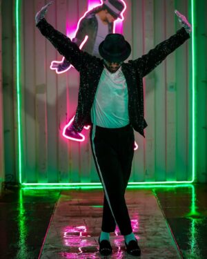 Neeraj Madhav Instagram - Xavi pulling off an MJ. We had this idea that young Xavi would be a fan of MJ and you can see that reference in his hairdo and styling. The tight screenplay of RDX did not give us room to explore this other side of Xavi, but maybe if he’s coming back on silver screen again, you might to see him break a leg to ‘smooth criminal’ or ‘Billie Jean’ ! Would you like to see that ? # RDX #xavier #MJ #michaeljackson #karate #martialarts