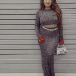 Neha Kakkar Instagram - Love styling myself specially when these looks come out so well! Wearing #Balenciaga 🖤 Jio World Convention Centre