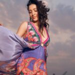 Neha Shetty Instagram - Immersed in the beauty of this outfit 🌸 Stylist : @jukalker Outfit : @limerickofficial Jewellery: @lovelate20s Makeup : @nehabagga21 Hairstylist: @crafted_hair_by_her Photographer: @ishan.n.giri Styling team : @pratimajukalkar