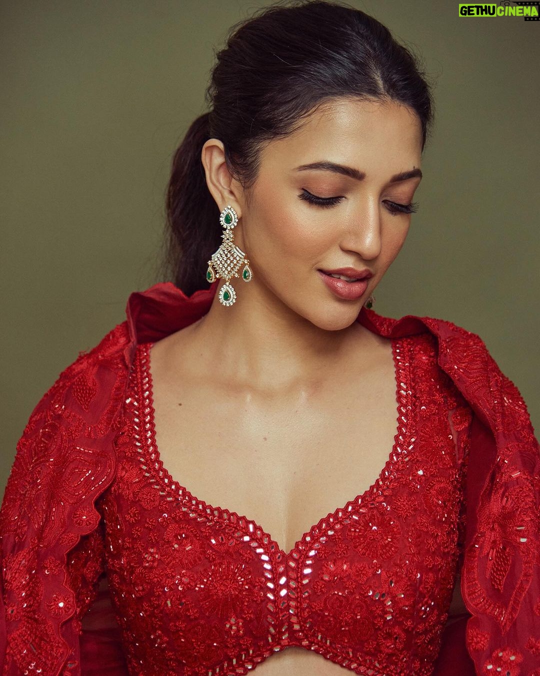 Neha Shetty Instagram - In my lover girl era ♥️ Photographer @akshay.rao.visuals Styling @alapatideepti Outfit @mishruofficial Jewellery @vineeth_silver_jewellery Makeup @makeupby_prarthana Hair @crafted_hair_by_her