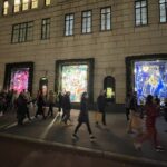 Neil deGrasse Tyson Instagram - ⠀⠀⠀⠀⠀⠀⠀⠀⠀ Sciencey 12-ft Christmas windows along 5th Avenue at Bergdorf Goodman, New York City ⠀⠀⠀⠀⠀⠀⠀⠀⠀ (1) A psychedelic marine scene, (2) a psychedelic tree of life, and.. ⠀⠀⠀⠀⠀⠀⠀⠀⠀ (3) Psychedelic cosmic collage... ⠀⠀⠀⠀⠀⠀⠀⠀⠀ It’s all there, and then some. Star charts, crescent moon, Galileo, a rocket, late 1950s Cadillac Eldorado fins, disco-balls, an hourglass, a wall-mounted dial telephone, dog & human robots, an armillary sphere (Google it), a phrenology head, Leo the Lion, a fashion model looking through three telescopes, a 1970s era boom box, and of course, on the far left, a jeweled six-foot electric guitar. ⠀⠀⠀⠀⠀⠀⠀⠀⠀ Happy Holidays to all.
