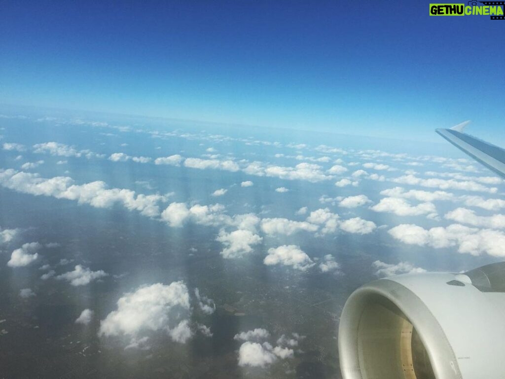 Neil deGrasse Tyson Instagram - Cloud “Streets” — a phenomenon where the air convects in persistent cylinders, forming long, parallel lines of puffy clouds that can stretch all the way to the horizon. [Descending through 20,000 feet, on approach to Washington DC from Boston. — October 2016]