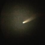 Neil deGrasse Tyson Instagram - Comet NEOWISE through my telescope. Yes, it’s still there. Currently exiting the inner solar system at 100,000 mph — tail first, of course, since comet tails always point away from the Sun. ⠀⠀⠀⠀⠀⠀⠀⠀⠀ If you miss it in the next few weeks, not to worry, it returns in 6,800 years. ⠀⠀⠀⠀⠀⠀⠀⠀⠀ [iPhone 11 Pro. 4 sec. Tele-Vue NP101]