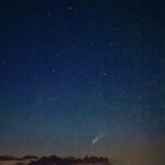 Neil deGrasse Tyson Instagram - Meanwhile, earlier this evening...‬ ⠀⠀⠀⠀⠀⠀⠀⠀⠀ ‪Comet NEOWISE, low in the sky, north by northwest, lurking below the Big Dipper.‬ ⠀⠀⠀⠀⠀⠀⠀⠀⠀ ‪July 14 , 2020‬ ‪An hour after sunset.‬ ‪Latitude: 41 degrees North. ‬ ⠀⠀⠀⠀⠀⠀⠀⠀⠀ ‪[ iPhone 11 Pro. Handheld. 4 sec exposure ]‬