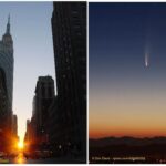 Neil deGrasse Tyson Instagram - If the skies remain clear over New York City this evening (July 12), after watching Manhattanhenge in the northwest, hang out a little longer and look for Comet NEOWISE in the dusk of twilight