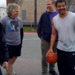 Neil deGrasse Tyson Instagram - From the Photo Archives: ⠀⠀⠀⠀⠀⠀⠀⠀⠀ In Boston, filming an episode on the heritability of physical traits, with Harvard Professors Steven Pinker @sapinker and George Church @george.church. One of the two, genetics indicated, has high athletic potential — the incredulity of which garnered a chuckle. ⠀⠀⠀⠀⠀⠀⠀⠀⠀ [Between scenes, for @PBS's "NOVAscience Now" 2009]