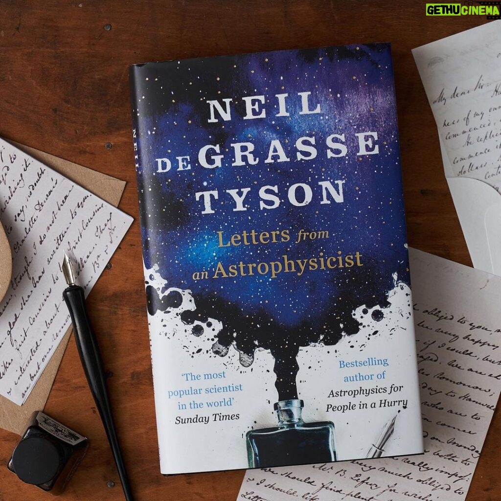 Neil deGrasse Tyson Instagram - The jacket design for the British edition of "Letters From An Astrophysics" is inkier than the US jacket. Letter-writing is a long and deep tradition in the UK. The Brits even invented the Postage Stamp, if anybody remembers what that is. Interested and near London this week? I’m giving a public talk at the Eventim Apollo Theater. Wednesday, October 30, 2019. Book included with admission: INFO: https://www.penguin.co.uk/events/2019/neil-degrasse-tyson-letters-from-an-astrophysicist-live.html