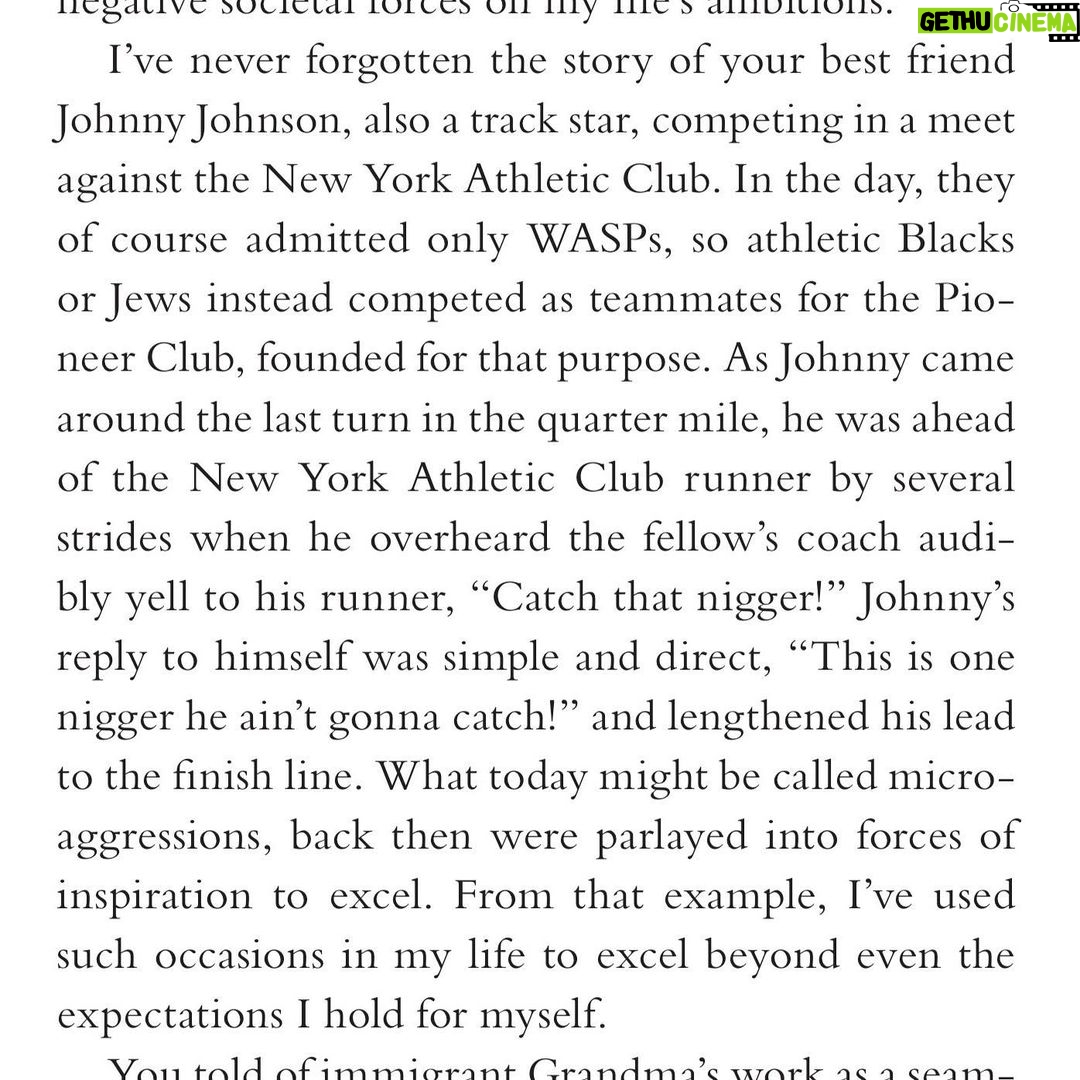 Neil deGrasse Tyson Instagram - “Catch that nigger!” Brief excerpt from a letter to my father, appearing in **Letters From An Astrophysicist**