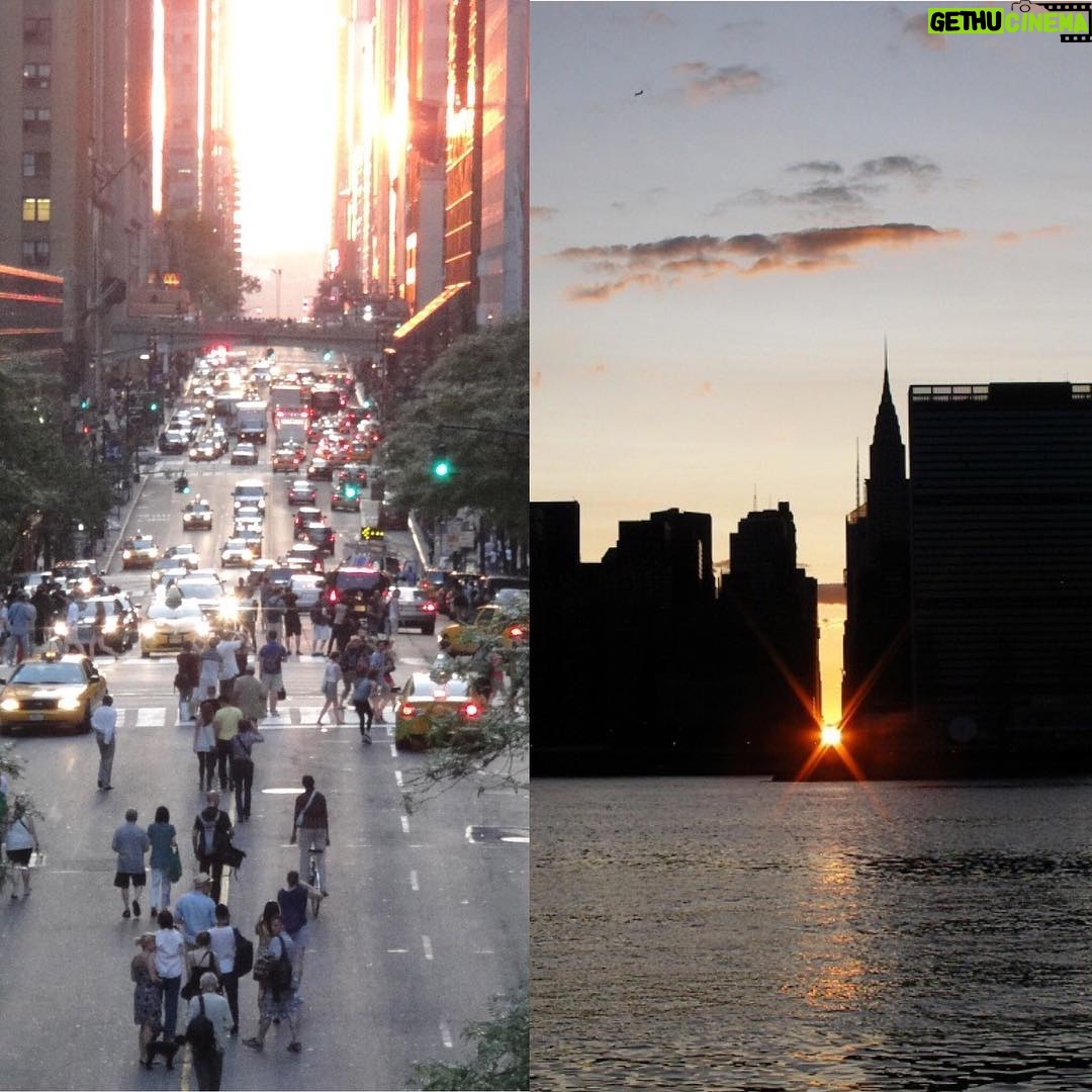 Neil deGrasse Tyson Instagram - Crowds gather. Traffic halts. Cross streets glisten with fiery orange light, rendering otherwise-shadowed urban canyons aglow. Behold sunset on the Manhattan grid. Behold #Manhattanhenge.
