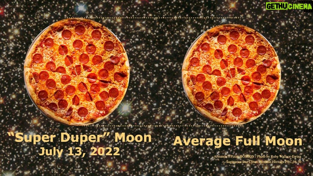 Neil deGrasse Tyson Instagram - ⠀⠀⠀⠀⠀⠀⠀⠀⠀ Tonight’s Full Moon, the largest of the year, is 8% larger than an average Full Moon. Will be called by some a “Super Duper Moon.” ⠀⠀⠀⠀⠀⠀⠀⠀⠀ I’m okay with that, but only if you think a 16-inch pizza is super-duper-sized compared with a 15-inch pizza.
