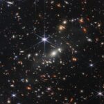 Neil deGrasse Tyson Instagram - ⠀⠀⠀⠀⠀⠀⠀⠀⠀ Just Released. First image from the James Webb Space Telescope. ⠀⠀⠀⠀⠀⠀⠀⠀⠀ The deepest view ever obtained in the universe. Filled with galaxies. The several spiked objects are local stars in our own Milky Way. Ignore them. Everything else is an entire galaxy unto itself. Notice that many distort into arcs. These are distant galaxies that reveal the curvature of spacetime caused by the gravity of a cluster of galaxies in image's center. ⠀⠀⠀⠀⠀⠀⠀⠀⠀ [nasa.gov/webbfirstimages]