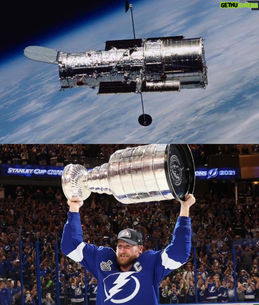 Neil deGrasse Tyson Instagram - ⠀⠀⠀⠀⠀⠀⠀⠀⠀ Hmm. Makes you wonder which came first, the #stanleycup or @nasa’s Hubble Space Telescope.